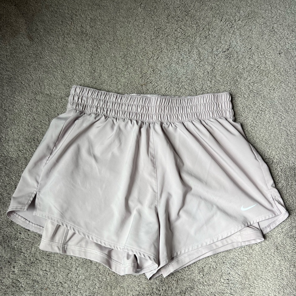 Nike Women's Athletic Shorts in Soft Gray